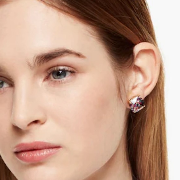 New kate spade new york Square Glitter Stud Earrings - Picture 9 of 14